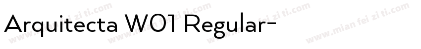 Arquitecta W01 Regular字体转换